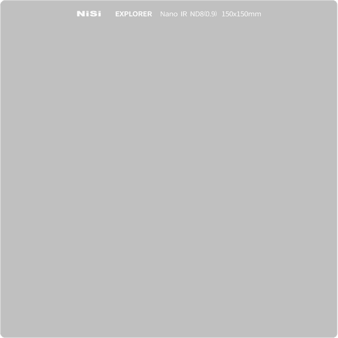 Hovedbilde NiSi Square Filter Explorer 150X150mm IRND 8 ...