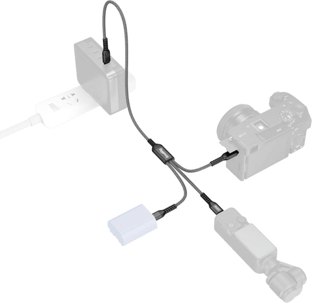 SmallRig 5079 USB-C Power Cable 3-in-1