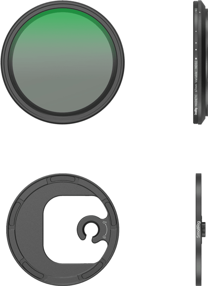 SmallRig 4724 VND-filtersett ND2-ND32 (1-5 stopp) med M-mount-filteradapter 67 mm
