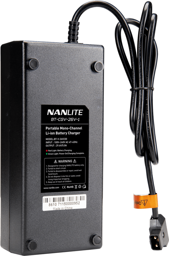 Nanlite  Batterilader for Singel 26V V-MOUNT Batteri
