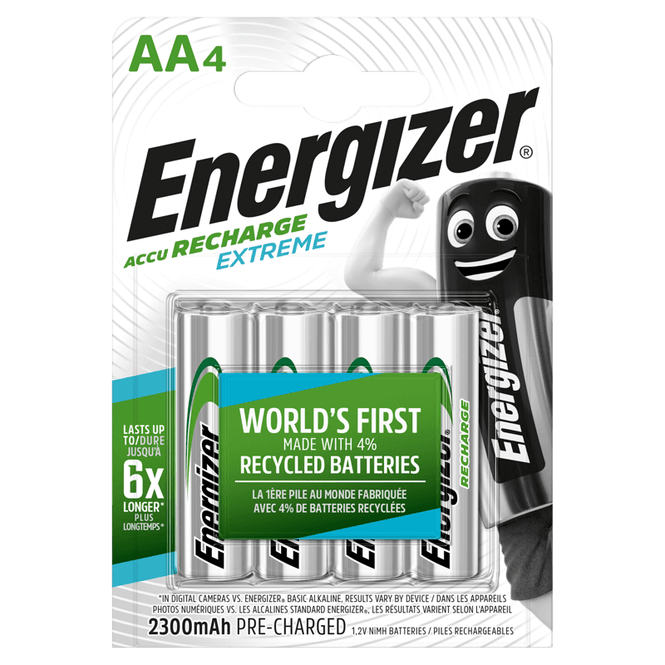 Hovedbilde Energizer Recharge Extreme Eco AA 2300mAh 4 pack