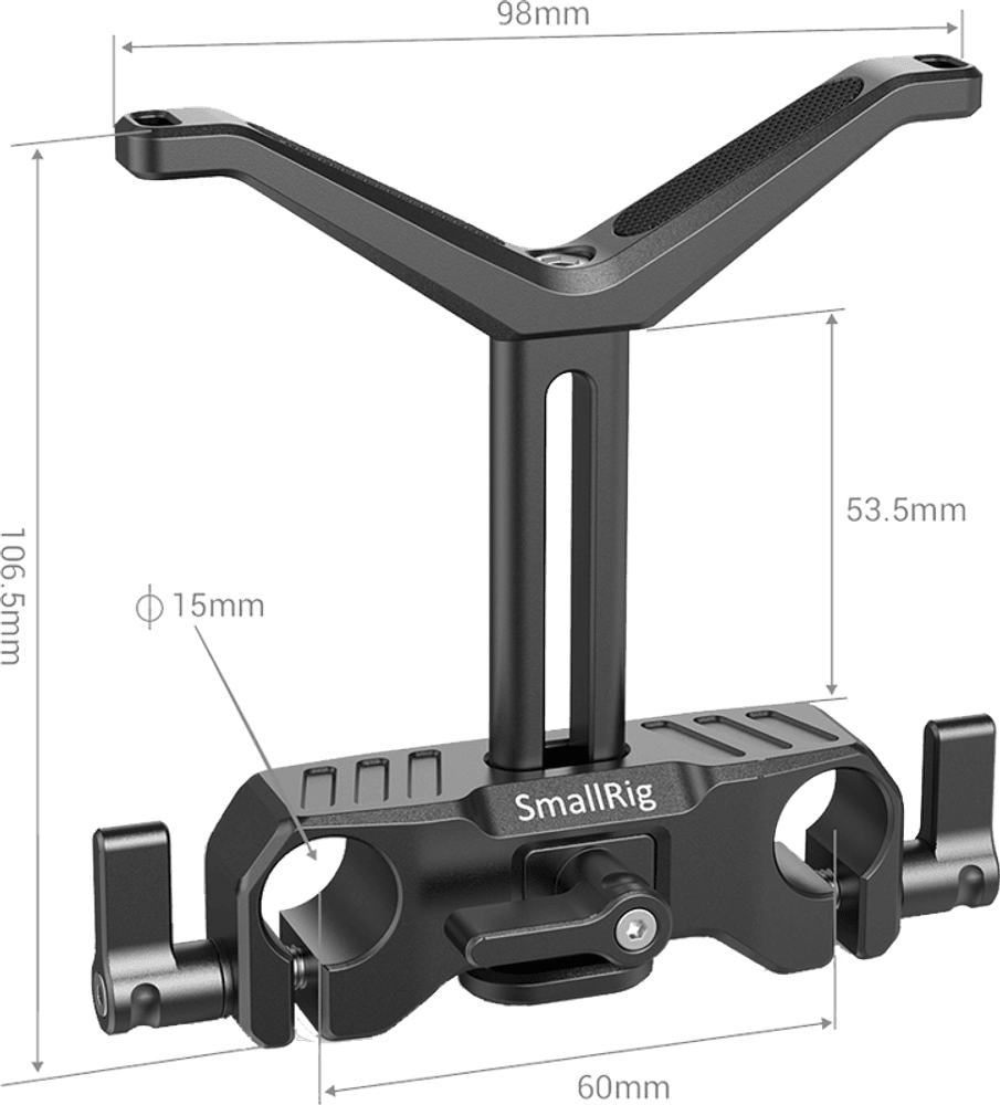 SMALLRIG 2681 Universal objektivstøtte 15mm LWS
