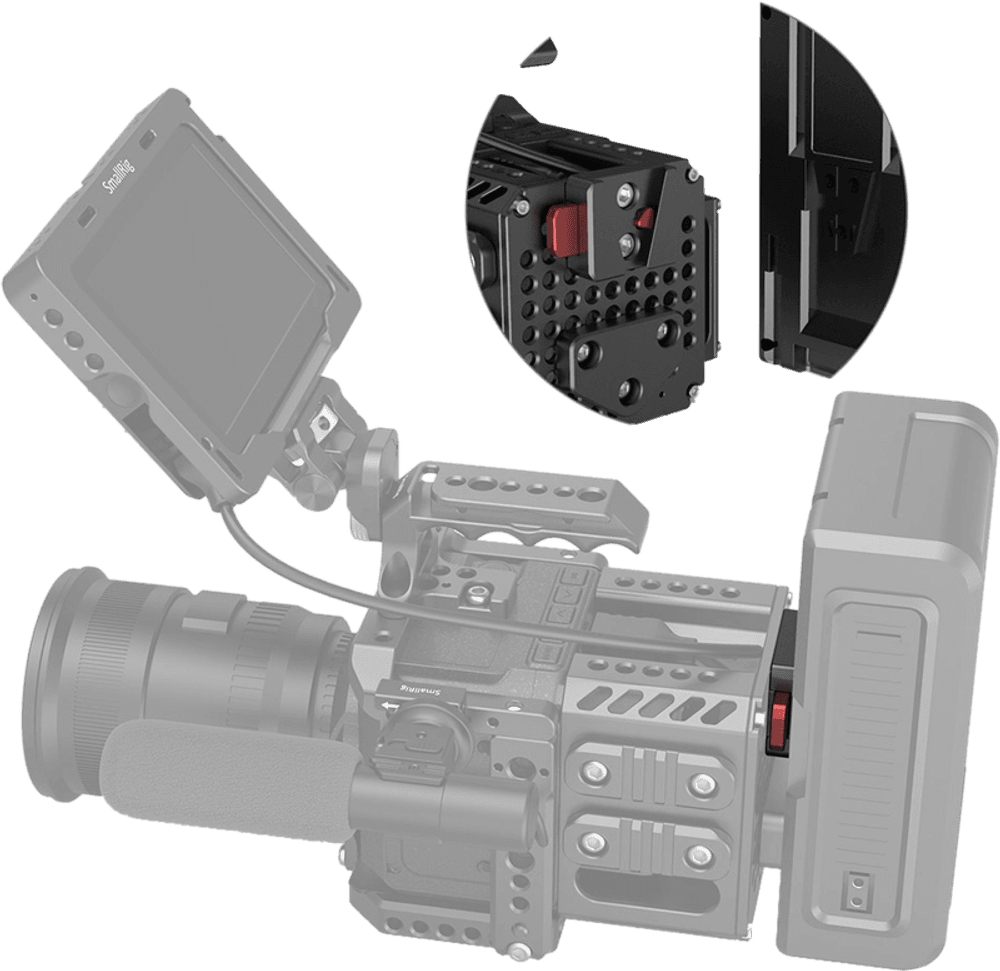 V-Lock monteringssett for SmallRig-rigger
