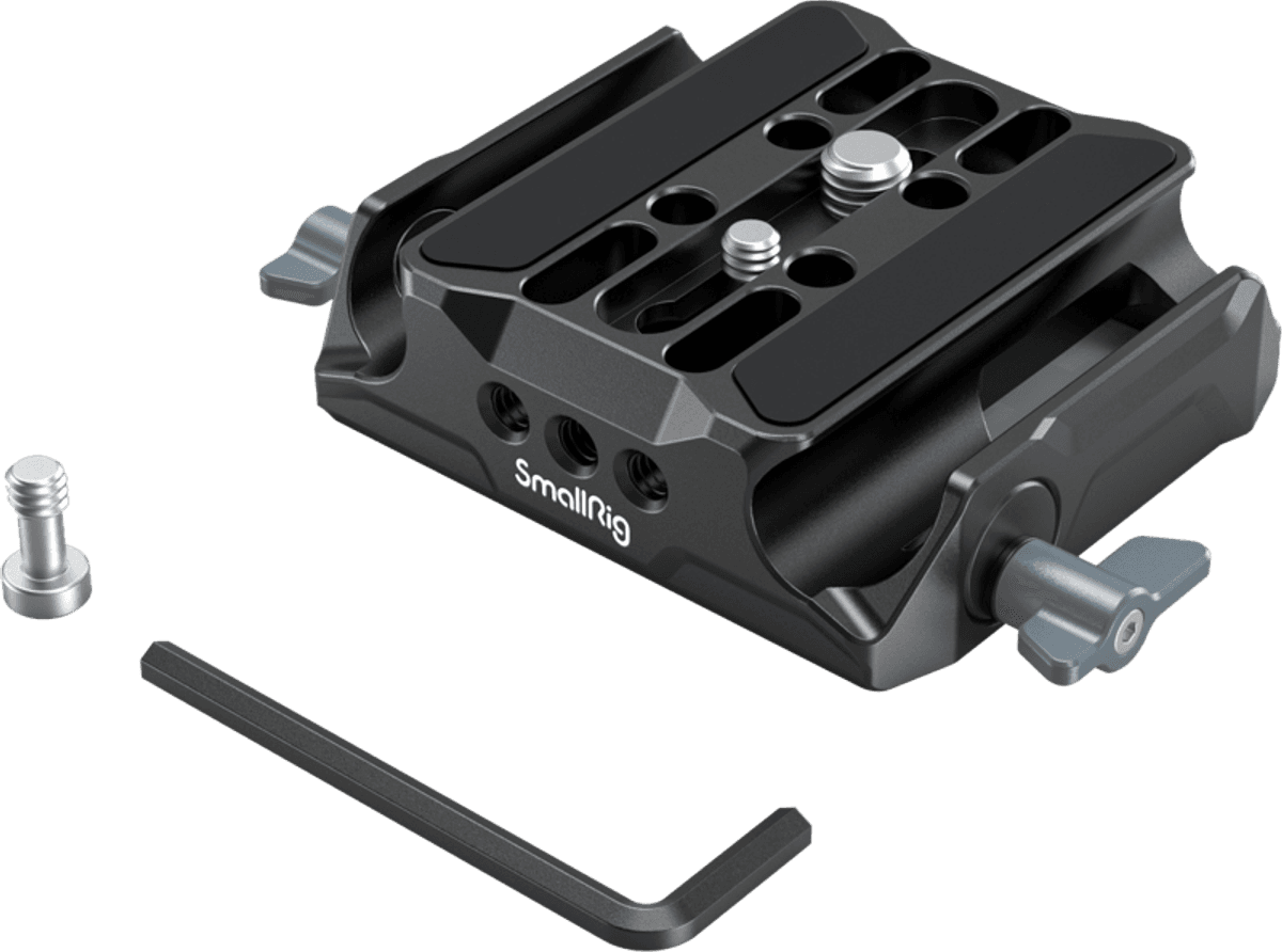 SmallRig 3357 Universal LWS Baseplate w dual 15mm Rod Clamp