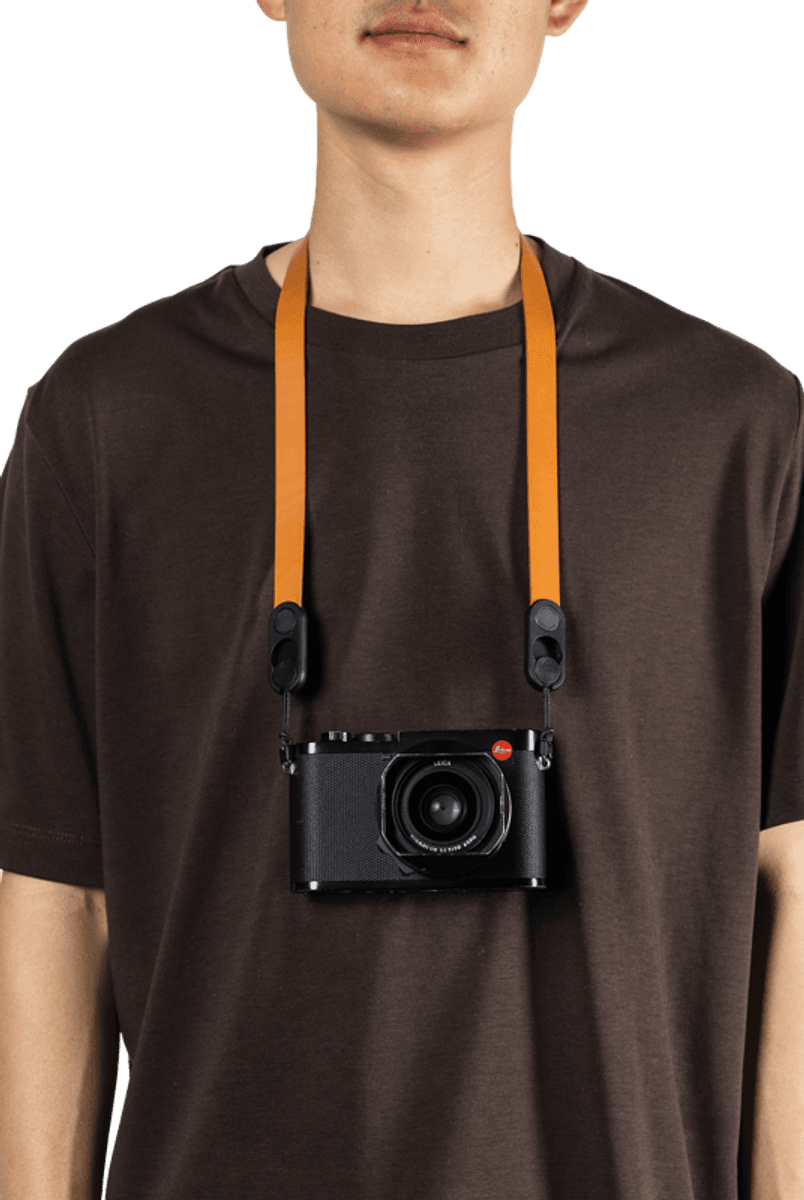 Peak Design Form Leather Camera Strap Neck Amber