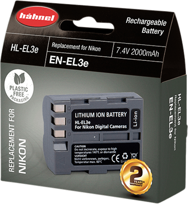 Hovedbilde Hähnel Batteri Nikon HL-EL3E