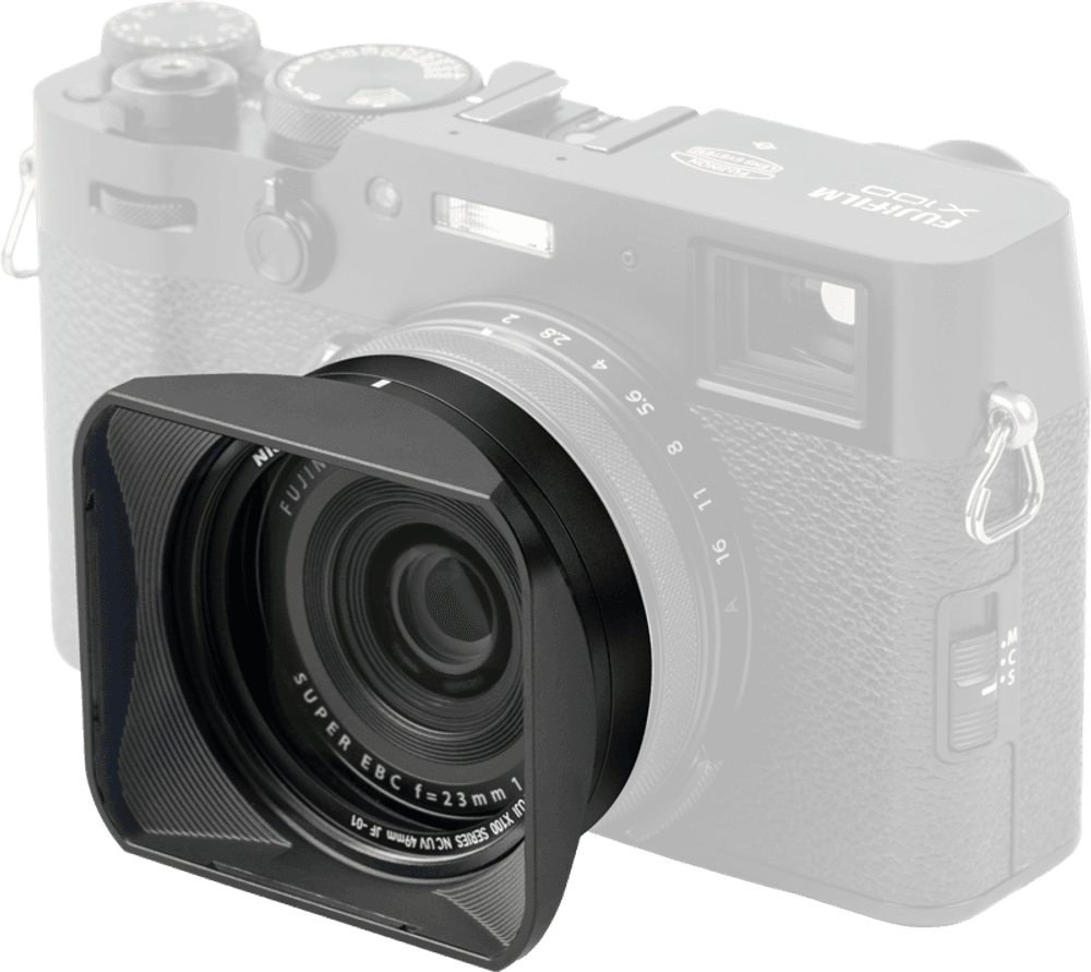 NiSi JetMag Pro Lens Hood, Uv Filter & Cap for Fuji X100 Series Black