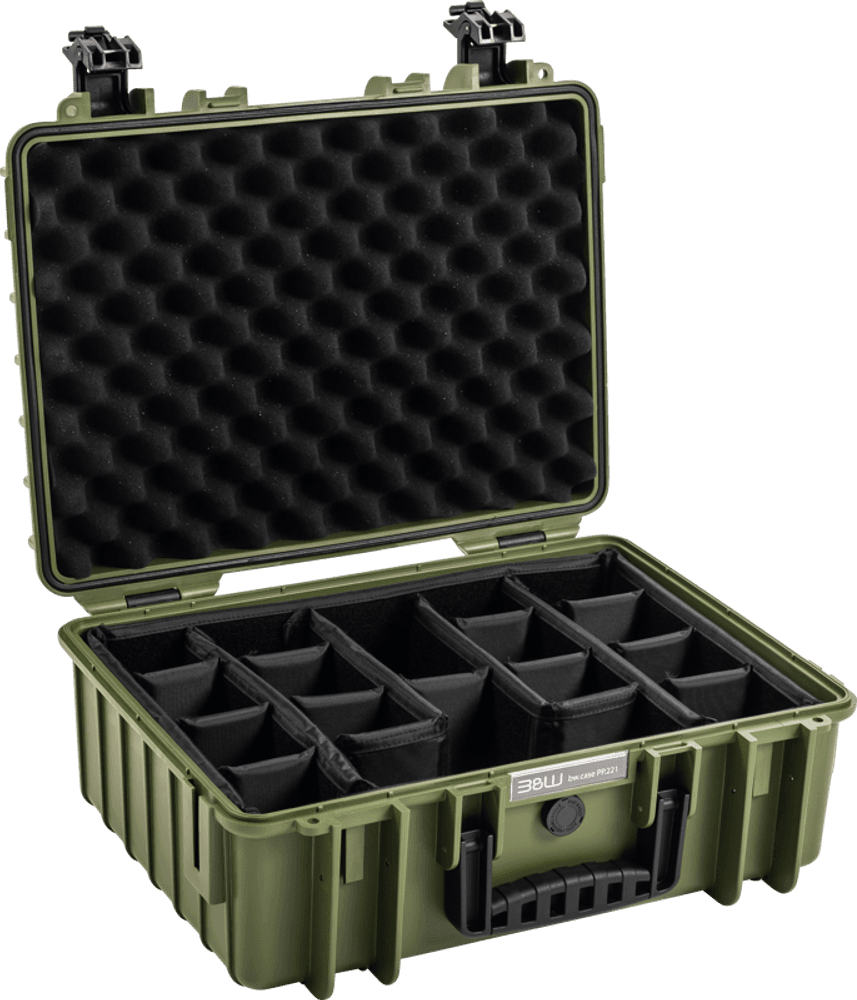 BW Outdoor Cases Type 5000 / Bronze green (divider system)