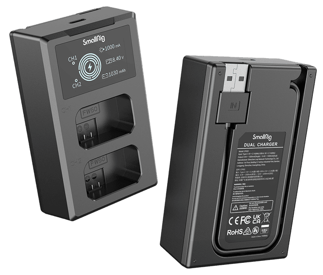 Hovedbilde SmallRig  3818 NP-FW50 Battery & Charger Kit