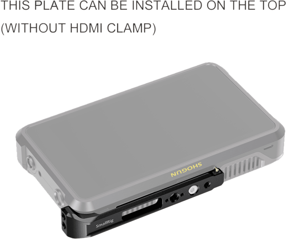 SmallRig 2487 Monteringsplate med HDMI-klemme for Shogun 7