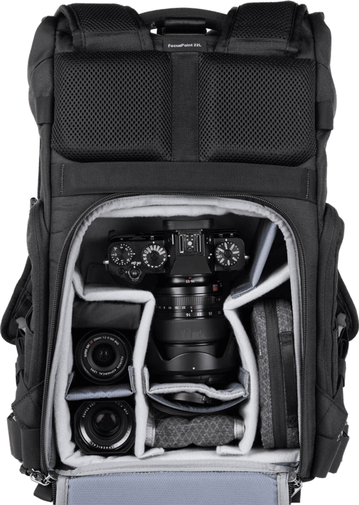 Think Tank FocusPoint 22L I Hybrid RollTop Backpack I Golden Hour