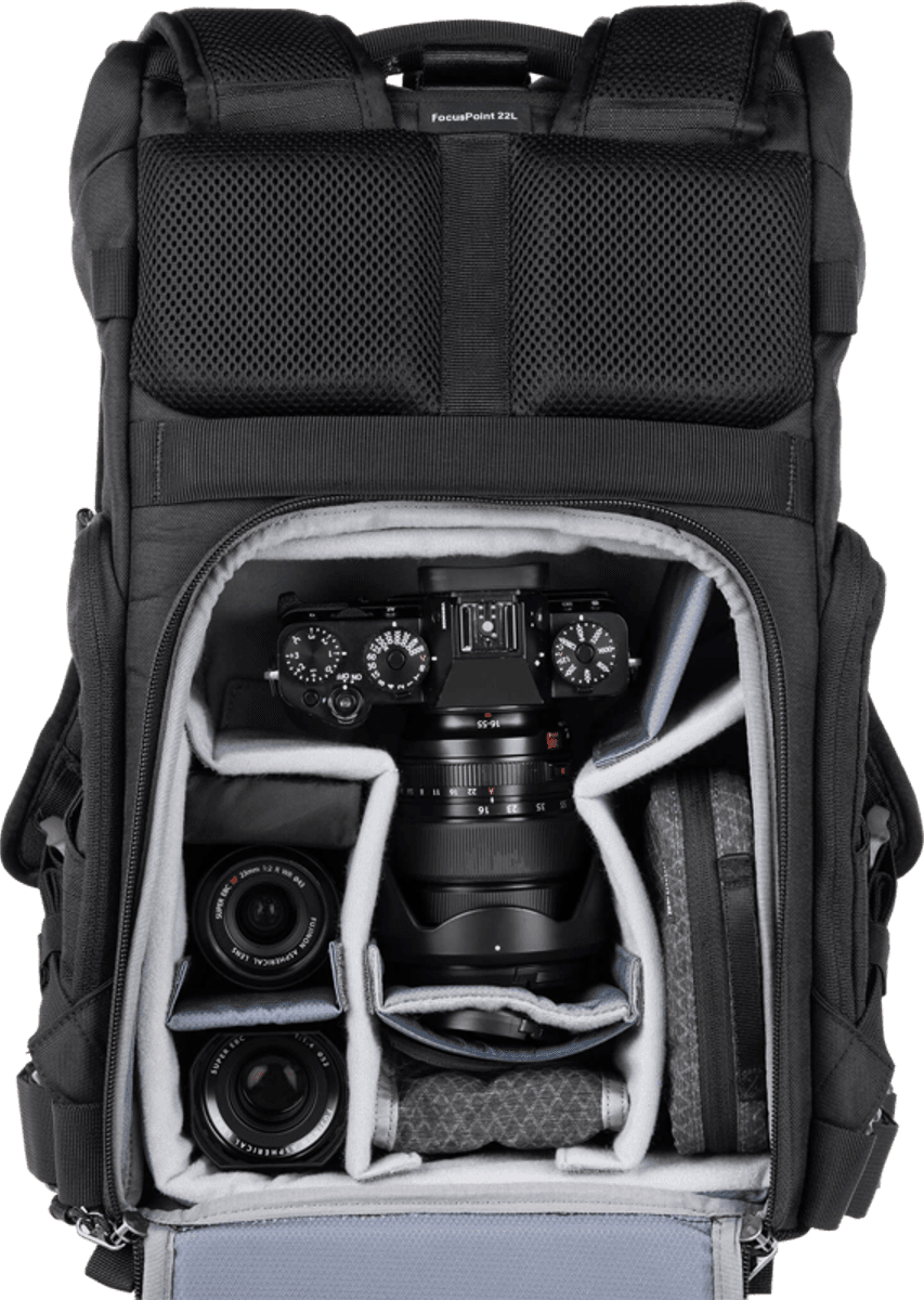 Think Tank FocusPoint 22L I Hybrid RollTop Backpack I Golden Hour