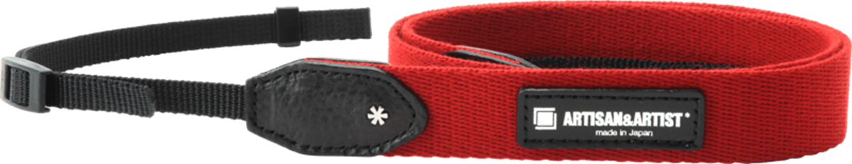 ARTISAN & ARTIST | ACAM-110A | Slim Cloth Strap, 25mm (w/Tape-type) Red