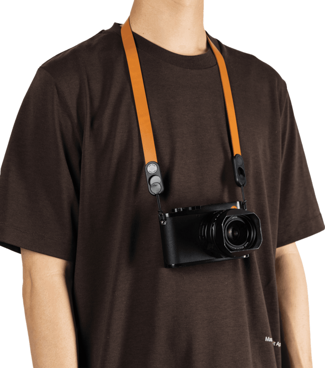 Peak Design Form Leather Camera Strap Neck Amber
