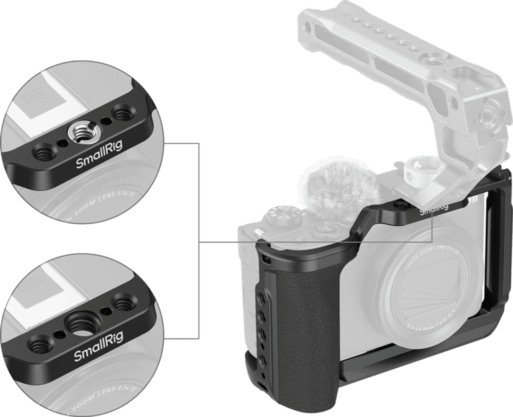 SmallRig 5807 Cage for Canon PowerShot V1 (Black)