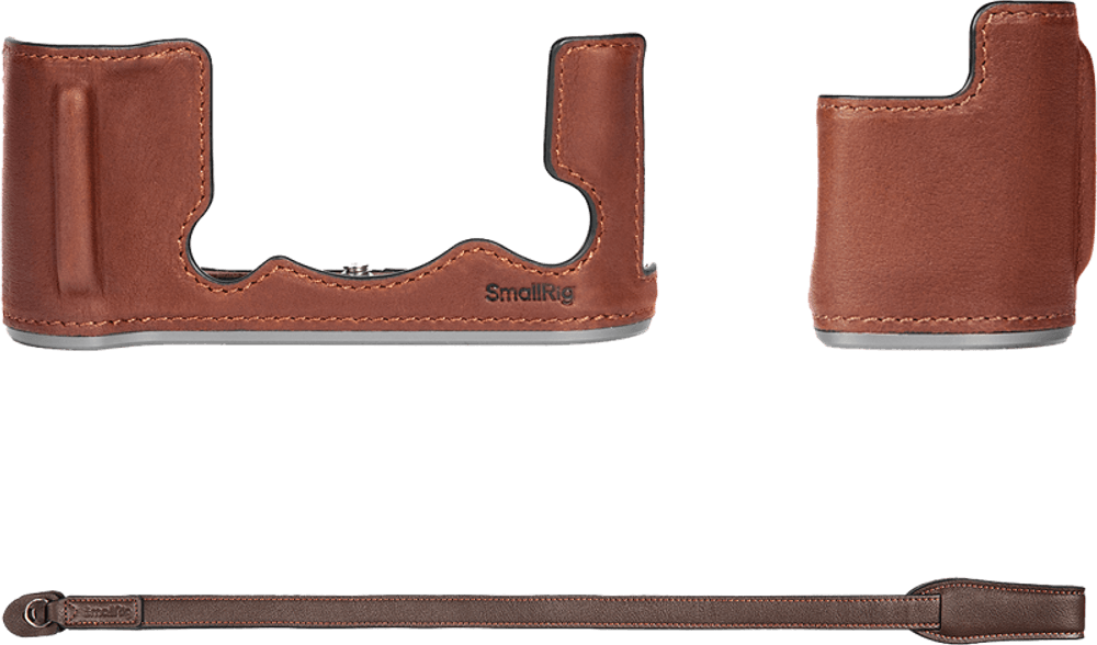 SmallRig 4710 Leather Half Case Kit for Fujifilm X-T50 Brown