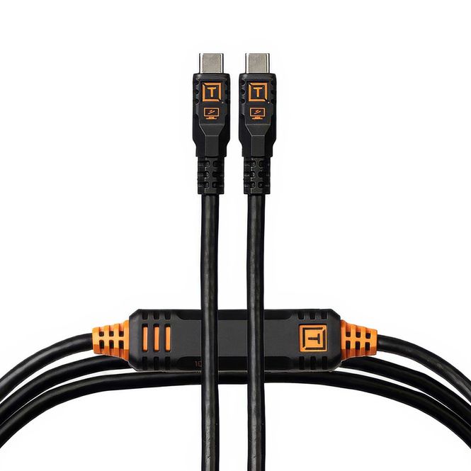 Hovedbilde TetherPro Optima 10G USB-C, 4,6m, Rett, Svart