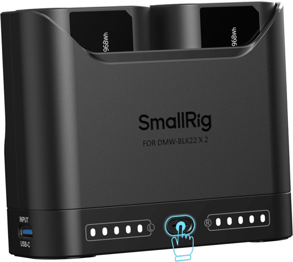 SmallRig 5487 Turbo Charging Kit for DMW-BLK22 Camera Batteries