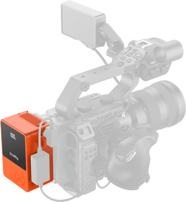 Hovedbilde SmallRig 4929 V-Mount Battery Mini VB99 (Orange)