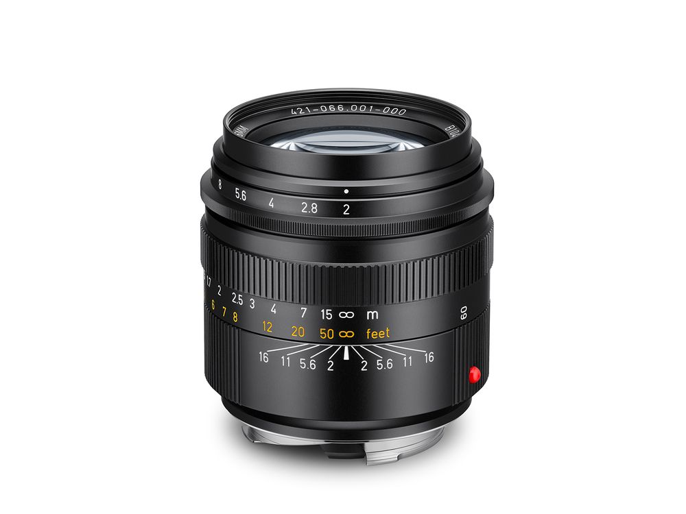 Leica Summicron-M 66 f/2, black anodized finish
