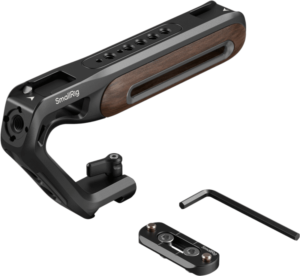 SmallRig  5251 Wooden Top Handle with NATO Clamp