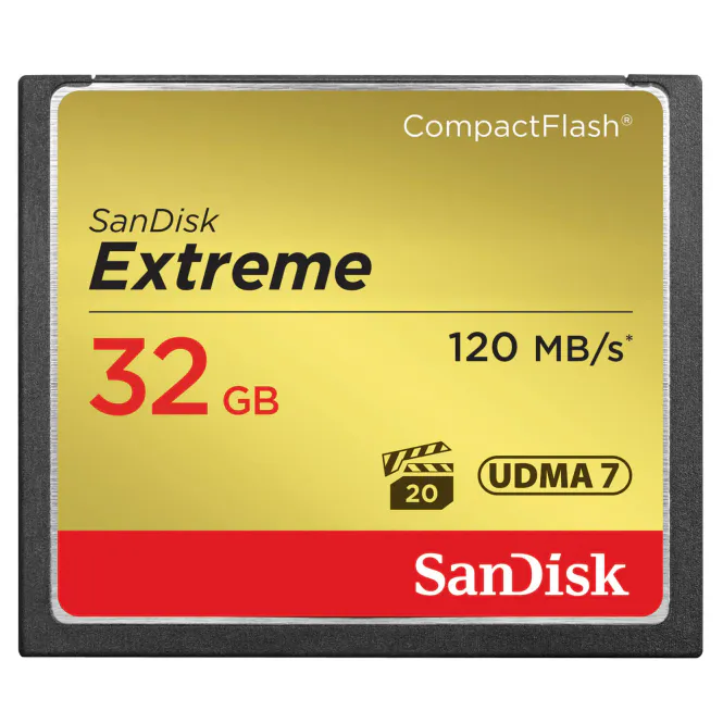 Hovedbilde SanDisk Minnekort CF Extreme 32GB 120MB/s UDMA7