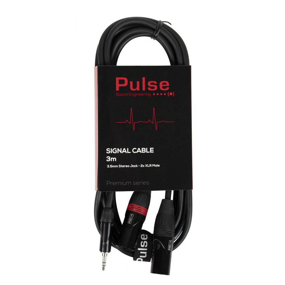 Pulse Signal Cable 3M 3,5 stereo-2x XLR male
