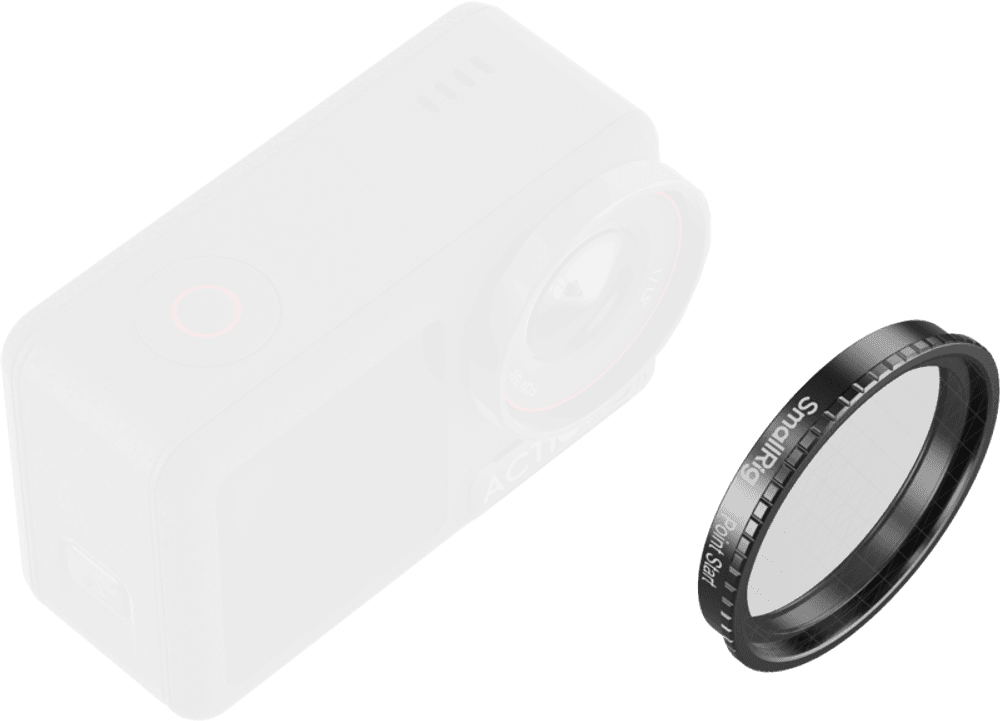 SmallRig 5839 Attachable Star Cross Filter (6 Points) for DJI Osmo Action 5 Pro / 4