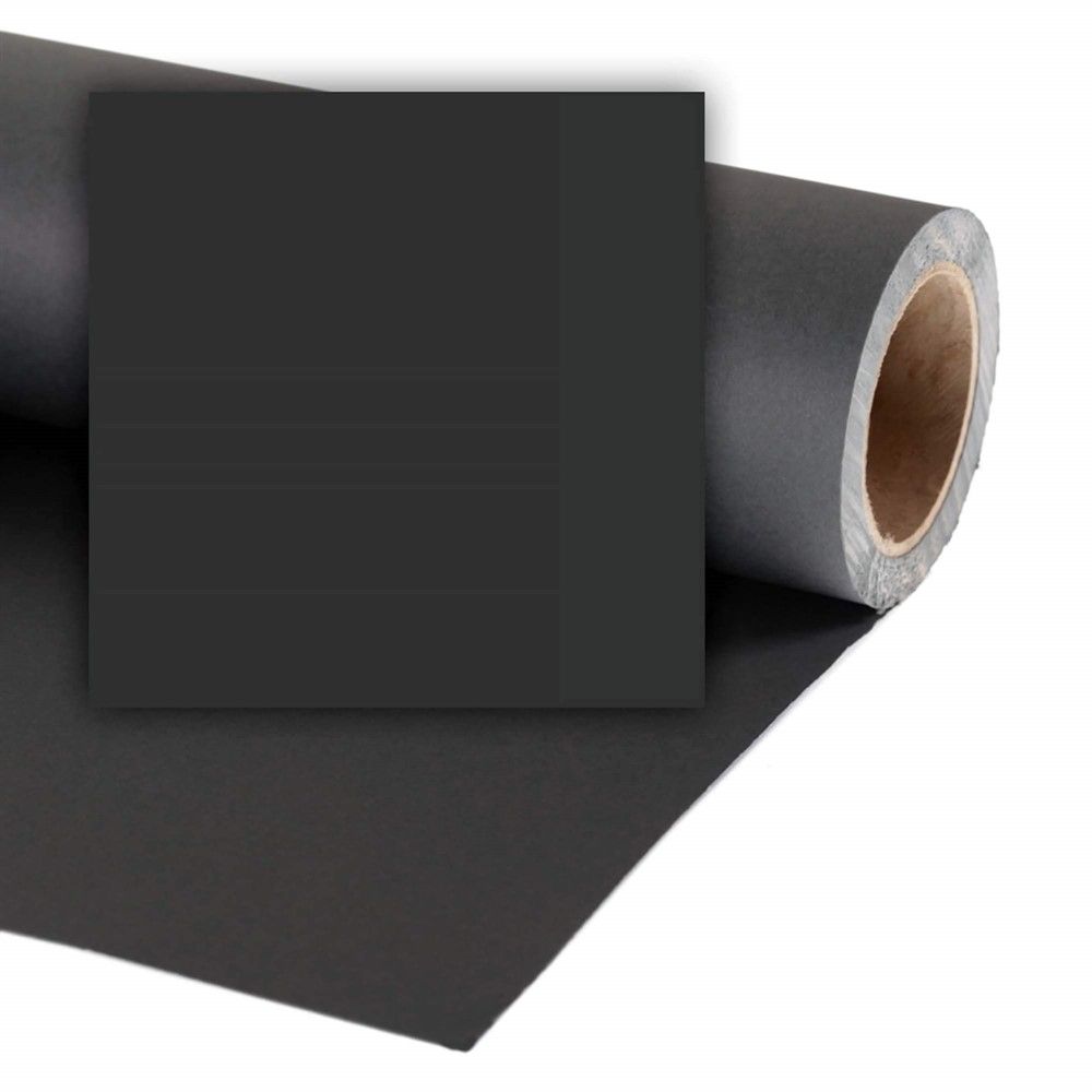 Colorama Bakgrunnspapir 1,35m x 11m Black