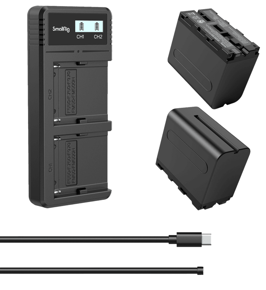 SmallRig  3823 NP-F970 Battery & Charger Kit