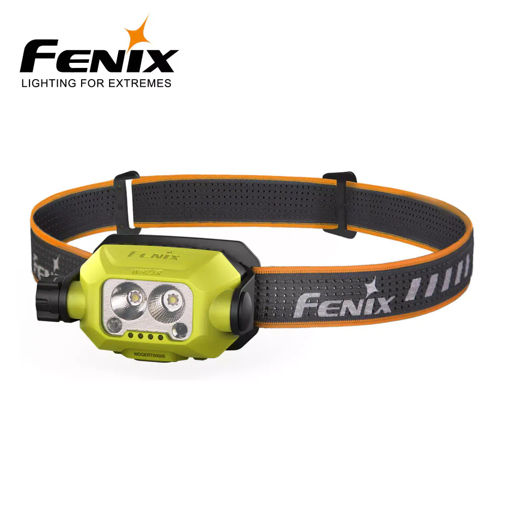 Fenix WH23R Led Arbeidshodelykt med bevegelsessensor-funksjon og vribryter.