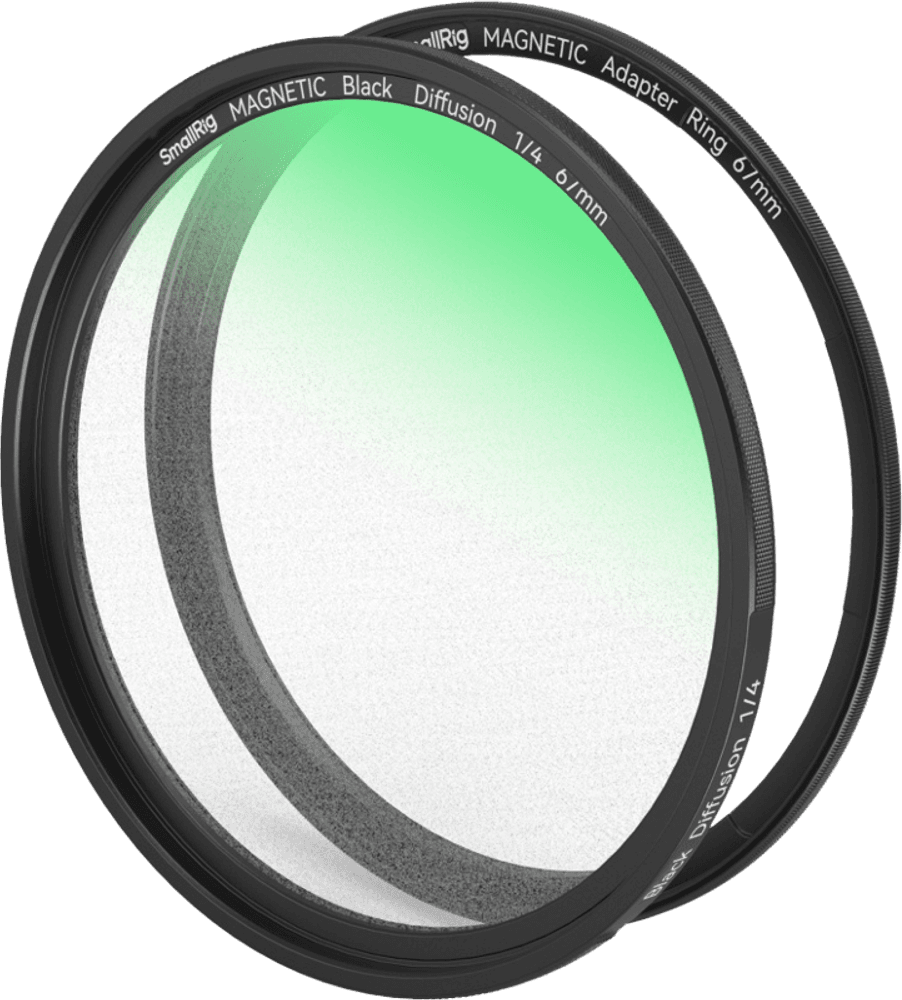 SmallRig 4583 Festbart 1/4 effekt svart tåkefilter (67 mm)