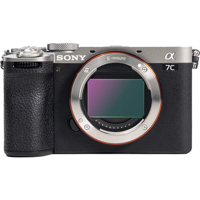 Hovedbilde Sony A7C II kamerahus sølv