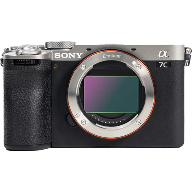 Hovedbilde Sony A7C II kamerahus sølv