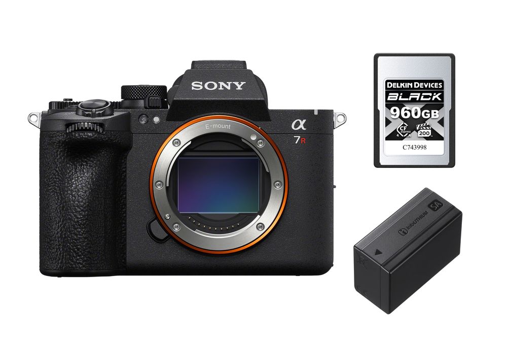 Sony Alpha 7R VI + Delkin CFexpress Type A 960GB + NP-SA100